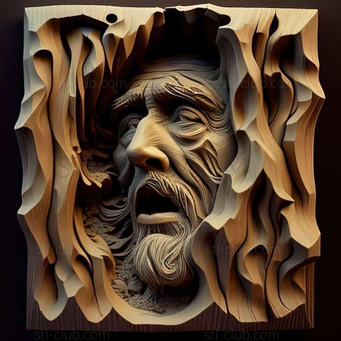 3D мадэль Американский художник Уильям Фултон Соар. (STL)